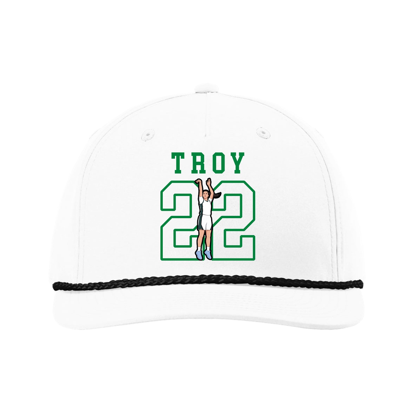 Five-Panel Classic Rope Cap — Shirsey in White