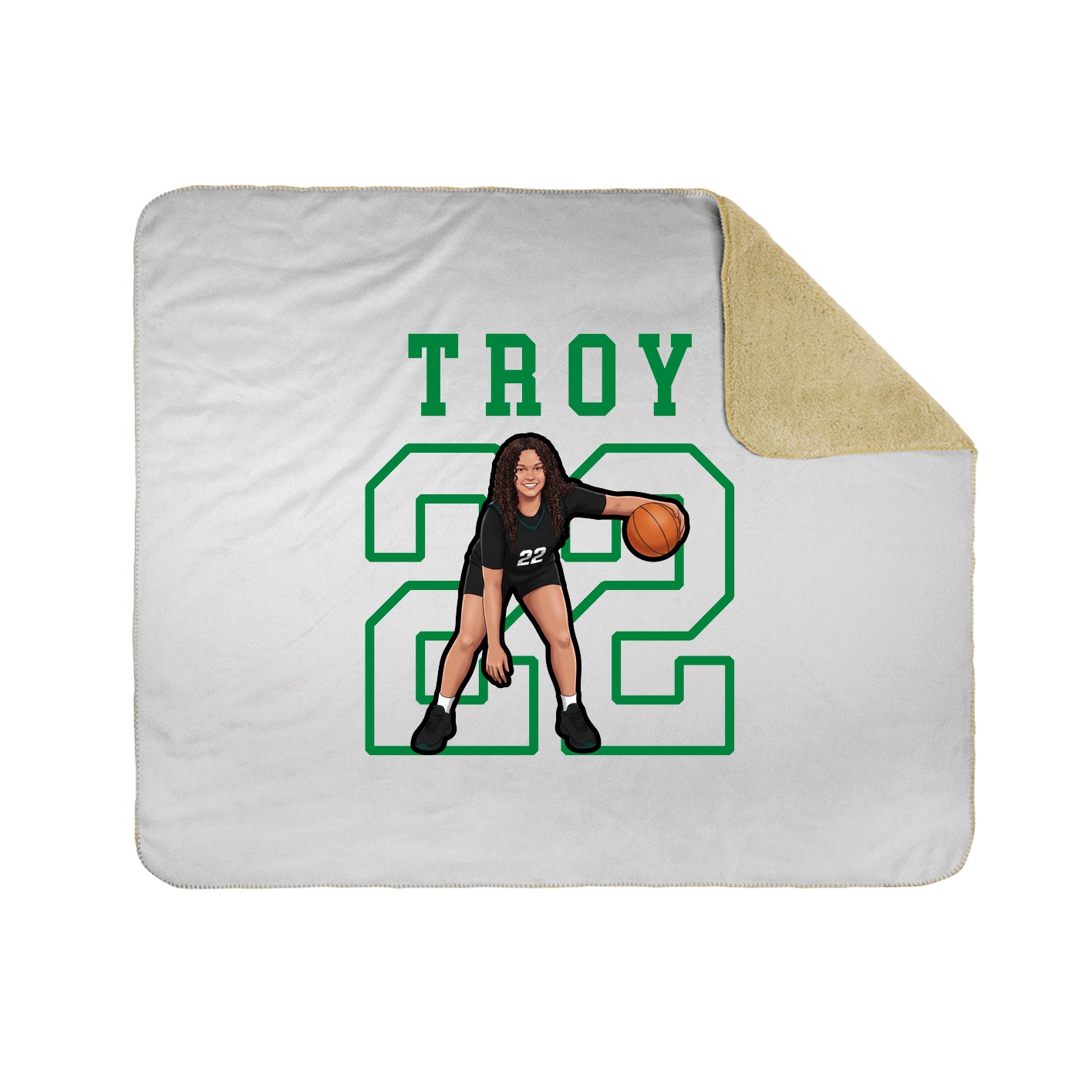 Throw Blanket — Shirsey in White