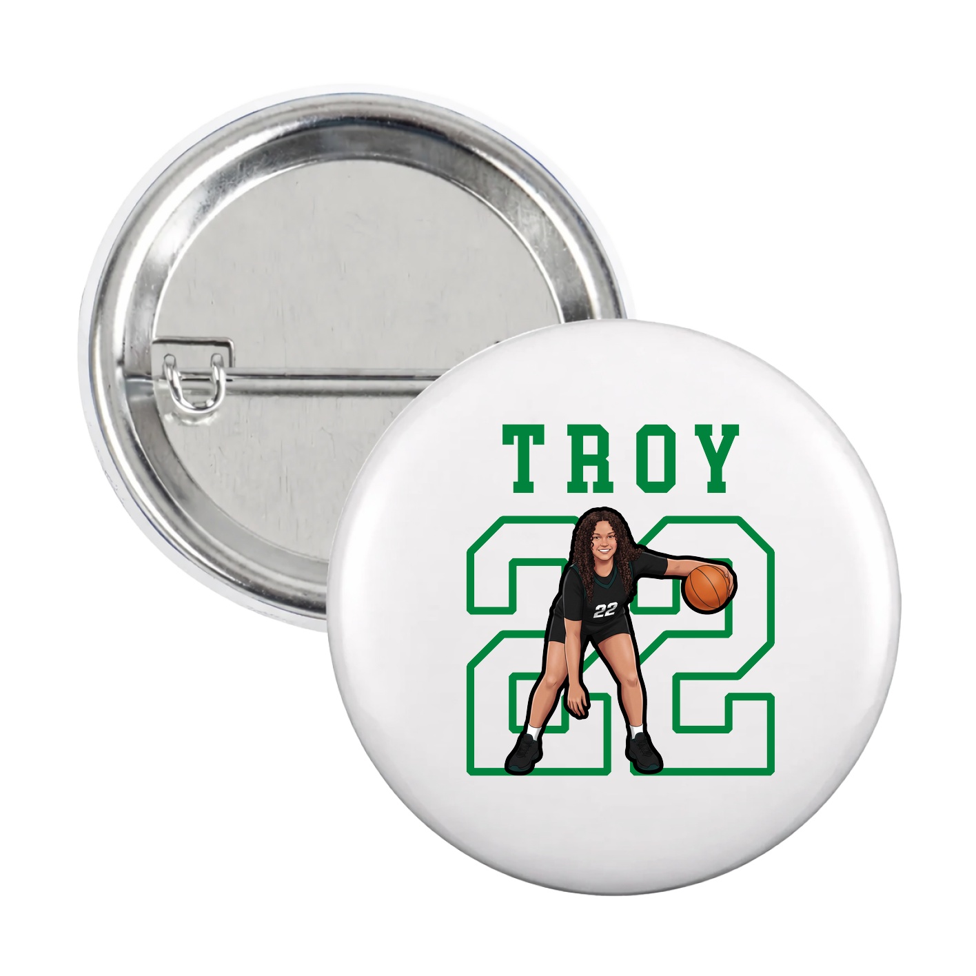 Game Day Button — Shirsey in White
