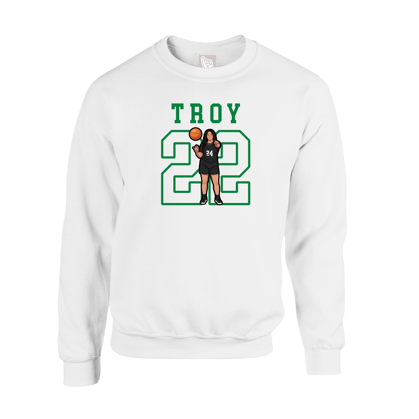 Fleece Crew — Shirsey in White