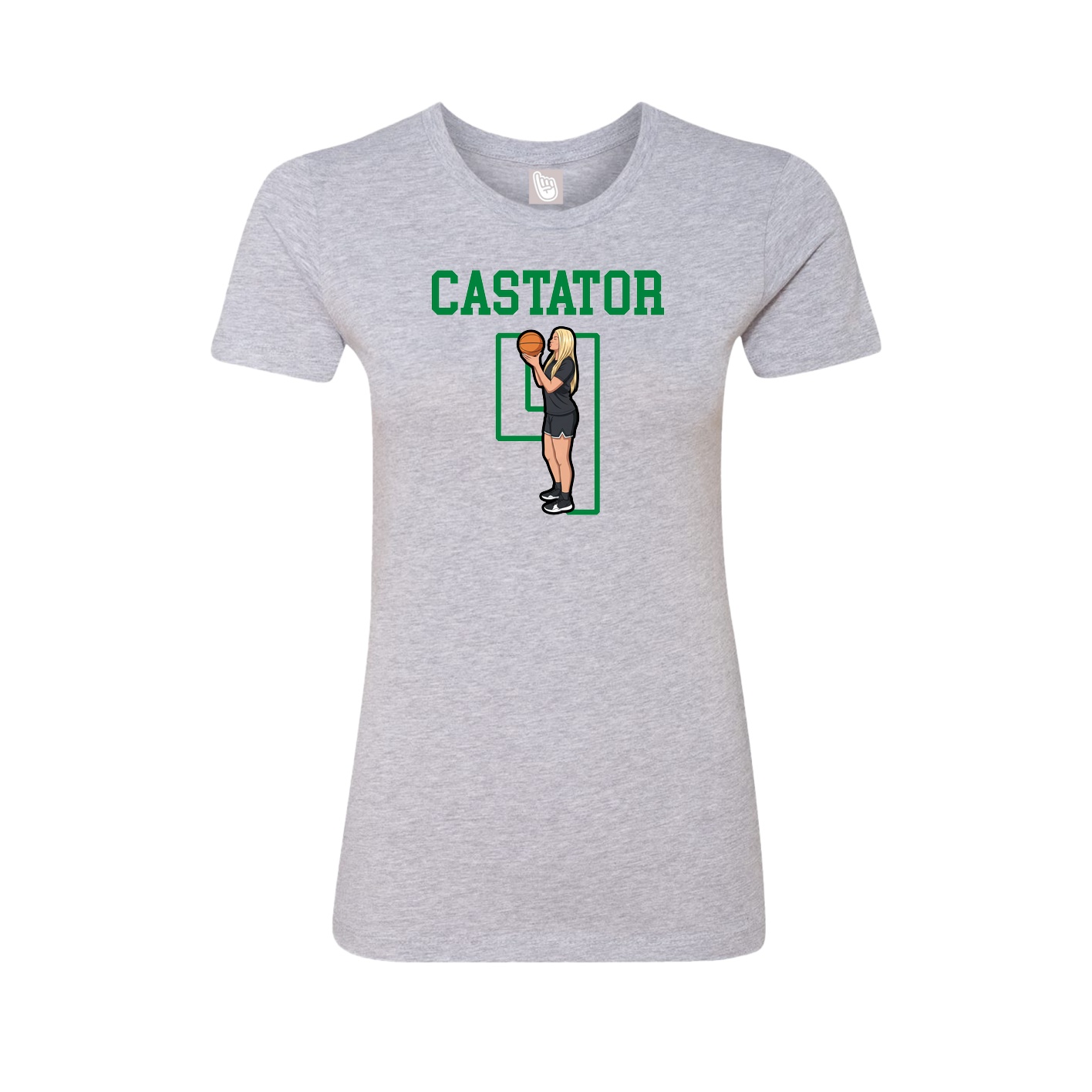 Fitted Women's Tee — Shirsey in Grey