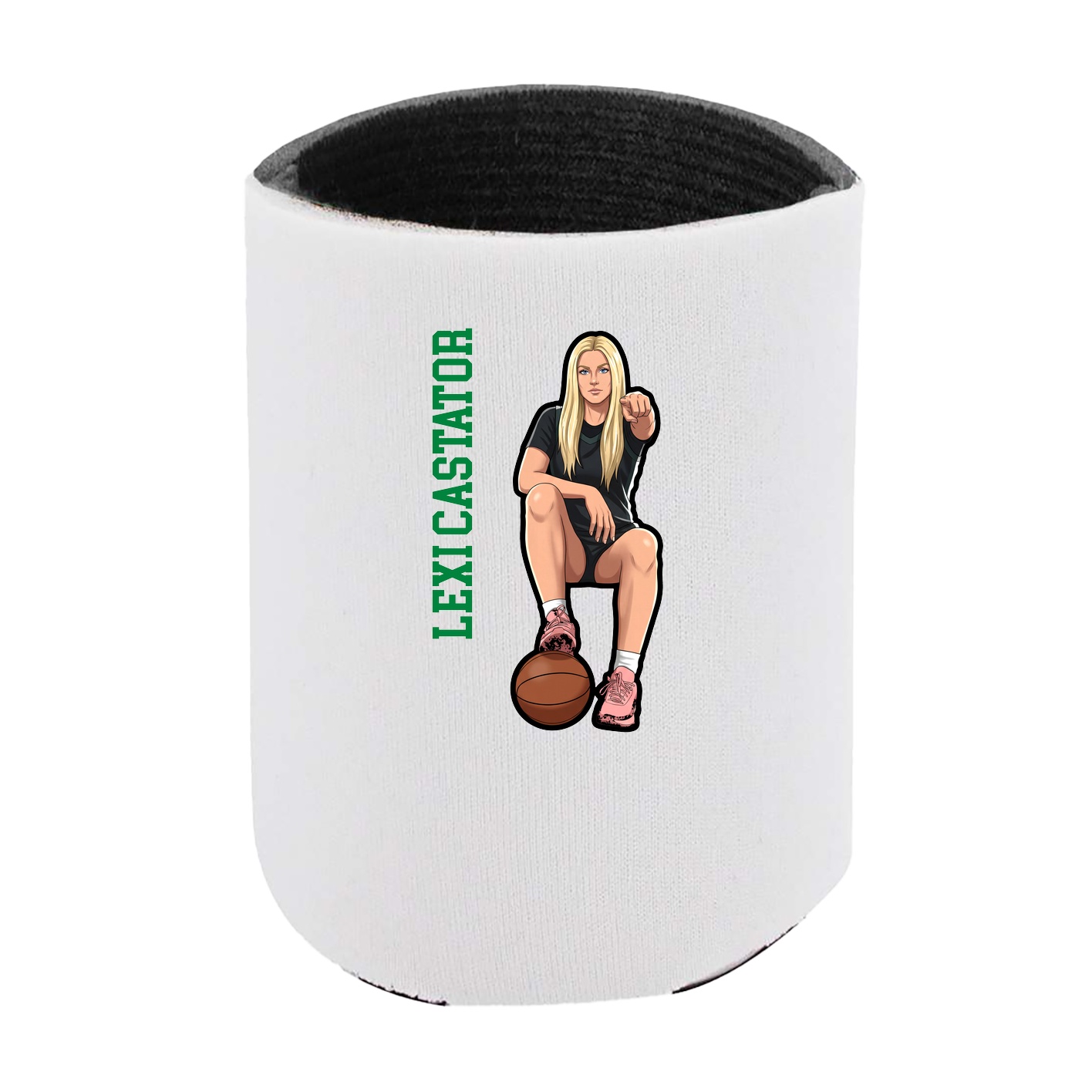 Can Holder — Name Vertical in White