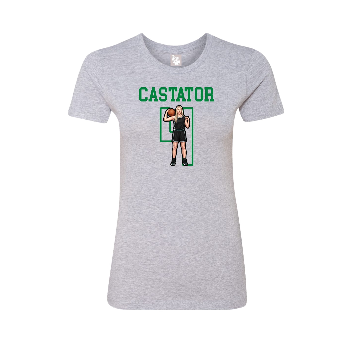 Fitted Women's Tee — Shirsey in Grey