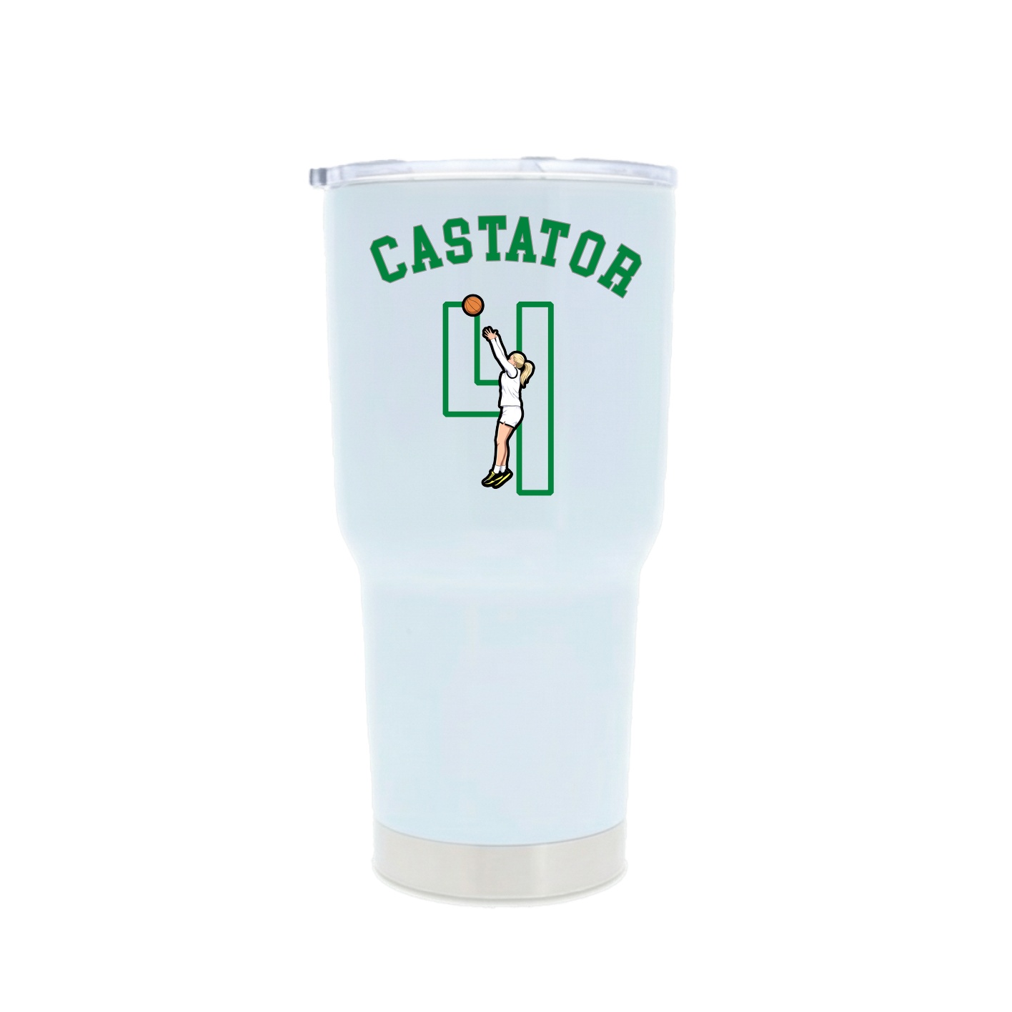 30oz Stainless Steel Tumbler — Shirsey Arch in White