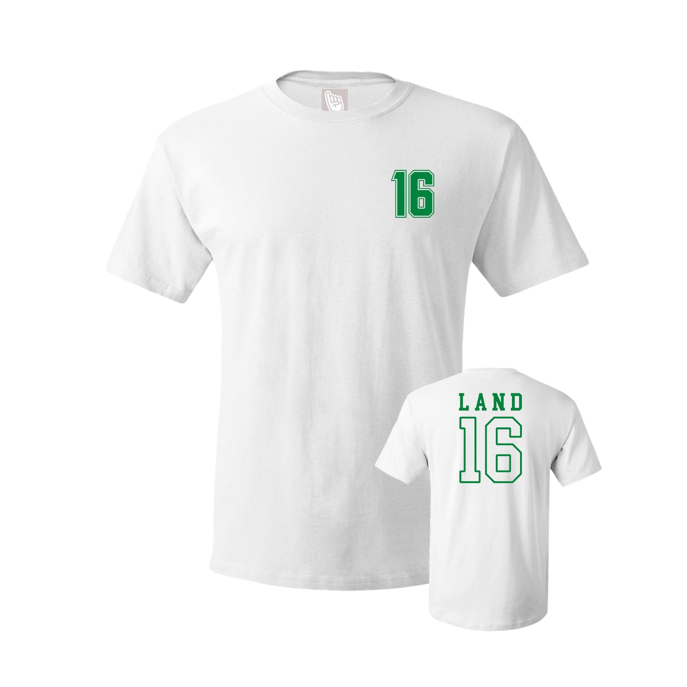 Youth Tee — Chest Back in White