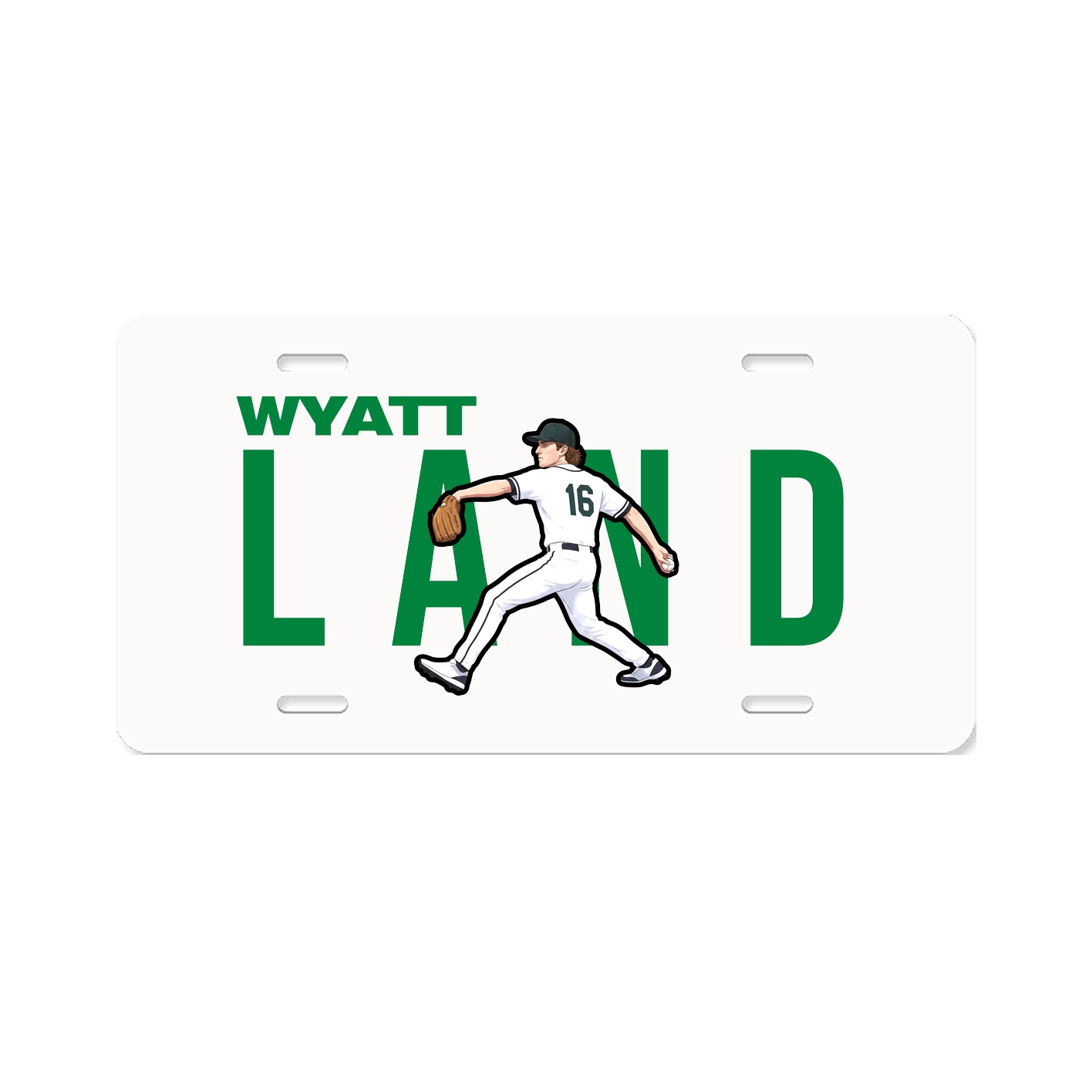 License Plate — Player Name in Classic