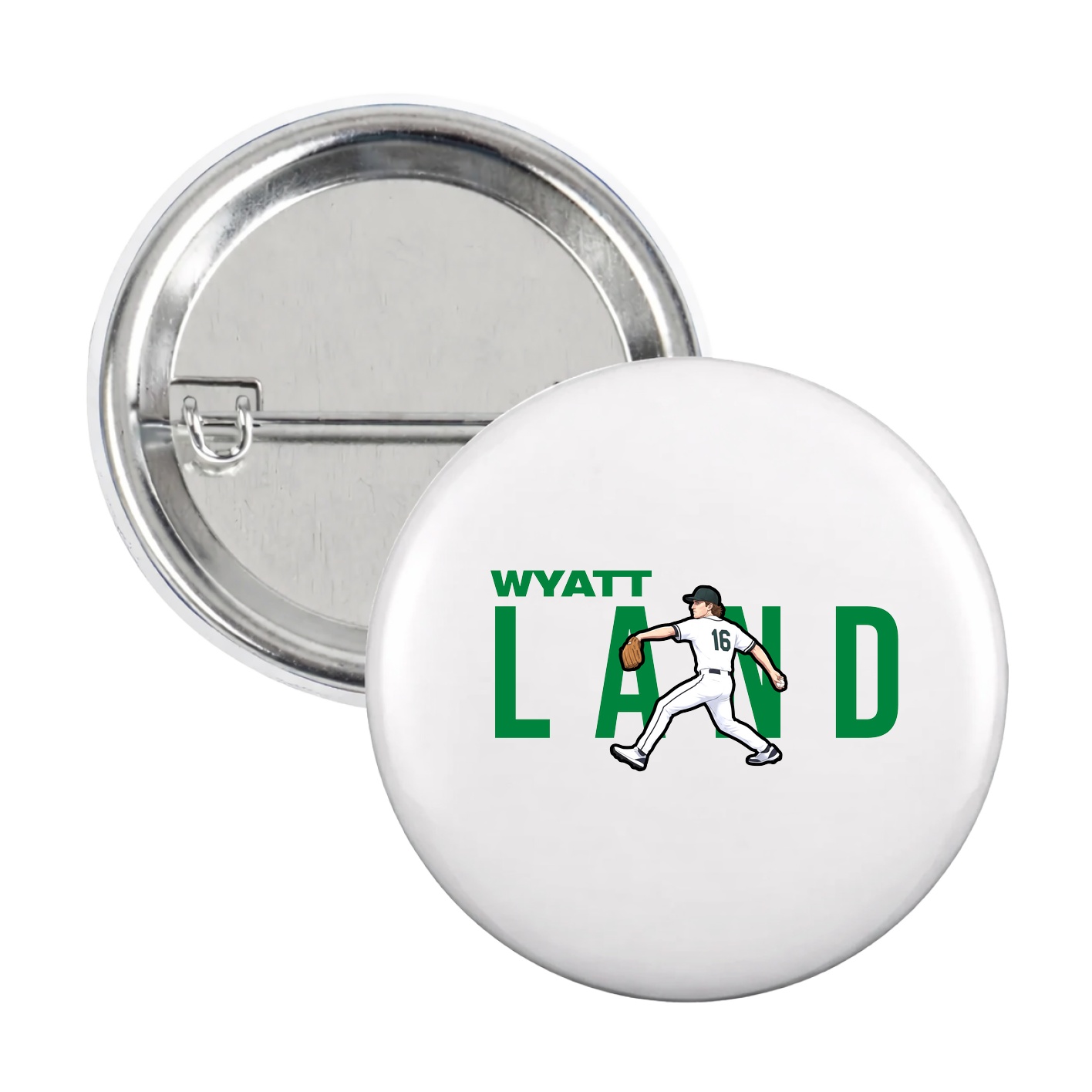 Game Day Button — Player Name in White