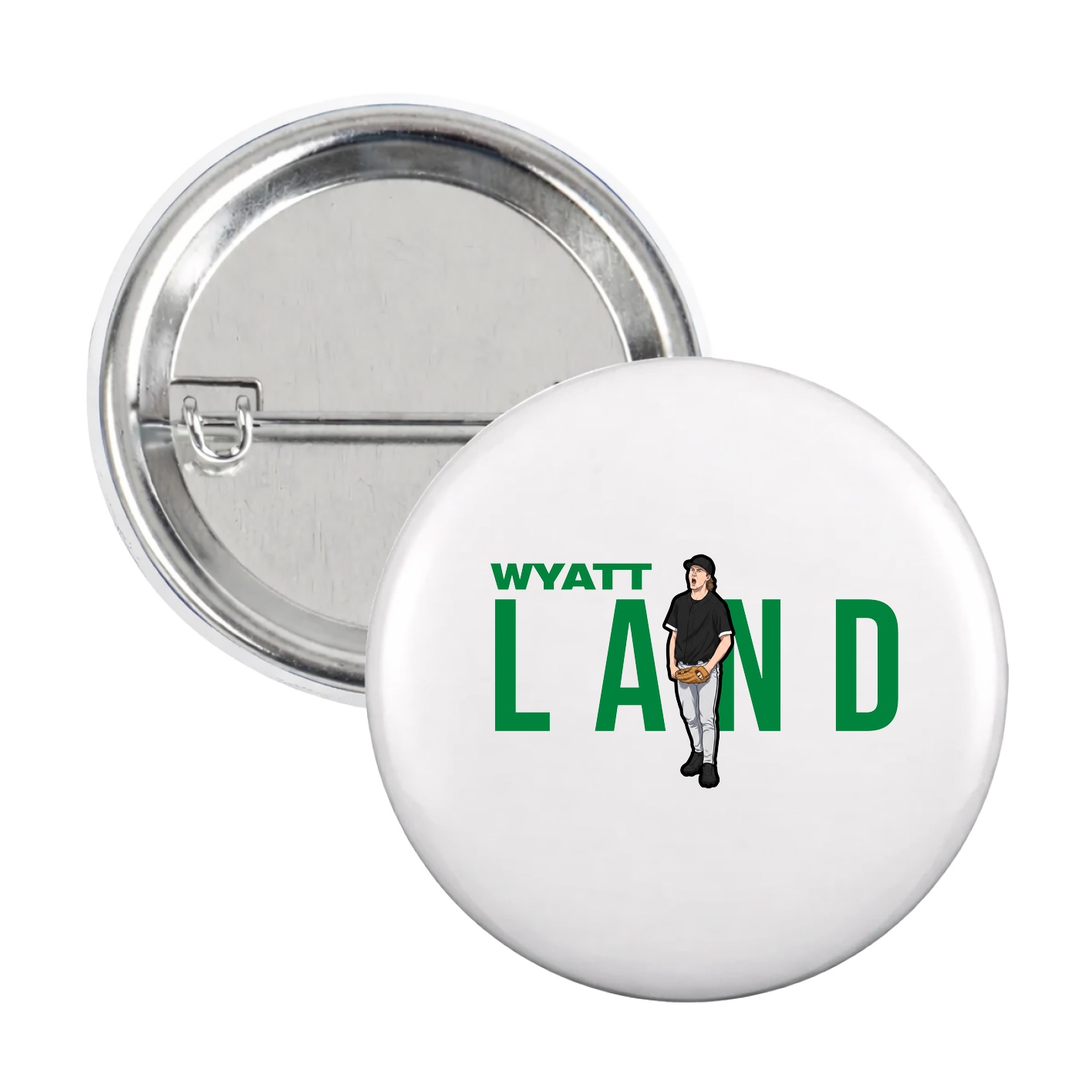 Game Day Button — Player Name in White