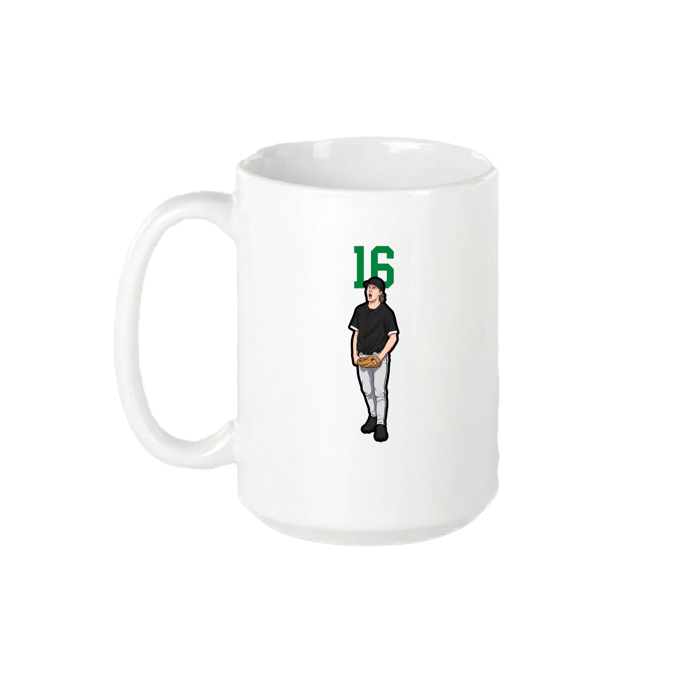 15oz Coffee Mug — Number Top in White