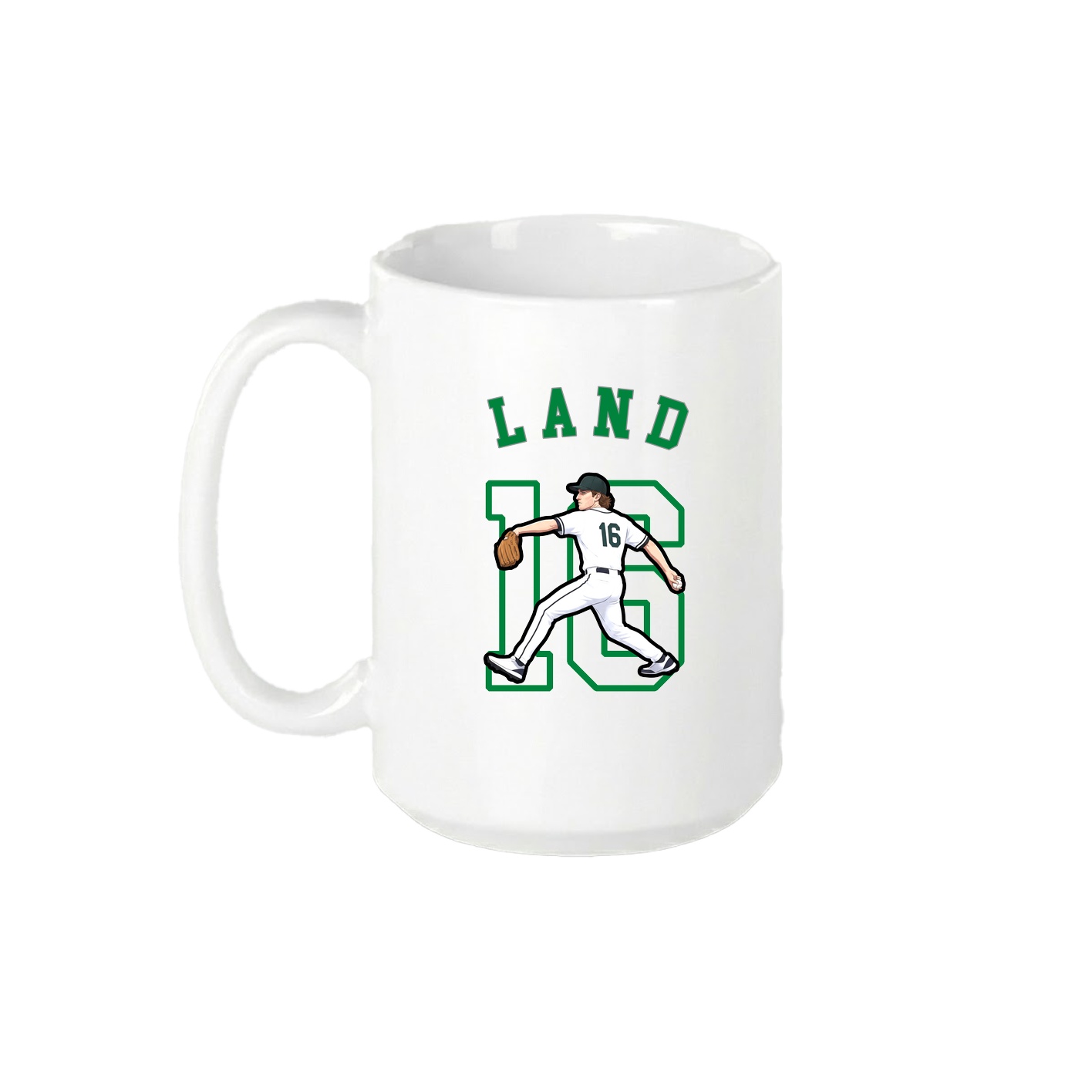 15oz Coffee Mug — Shirsey Arch in White