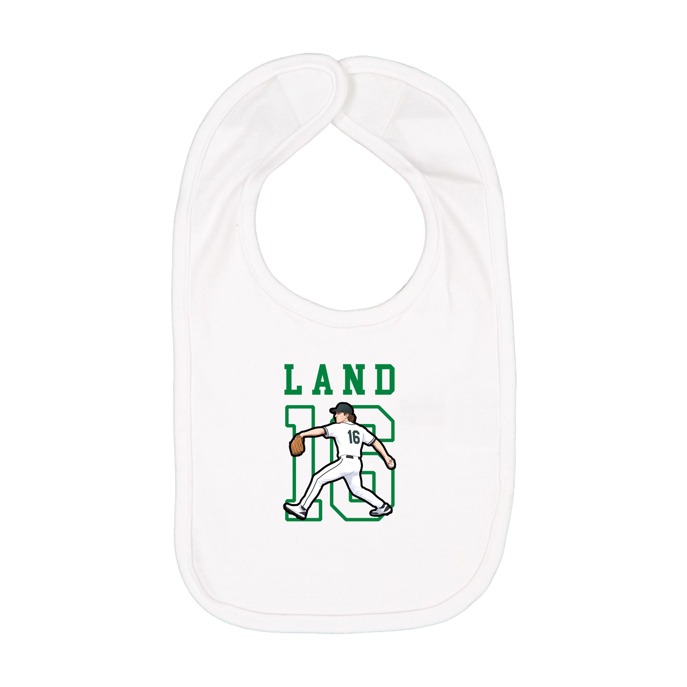 Infant Bib — Shirsey in White