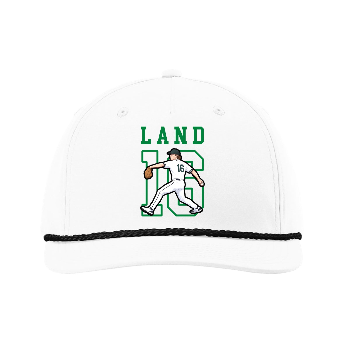 Five-Panel Classic Rope Cap — Shirsey in White