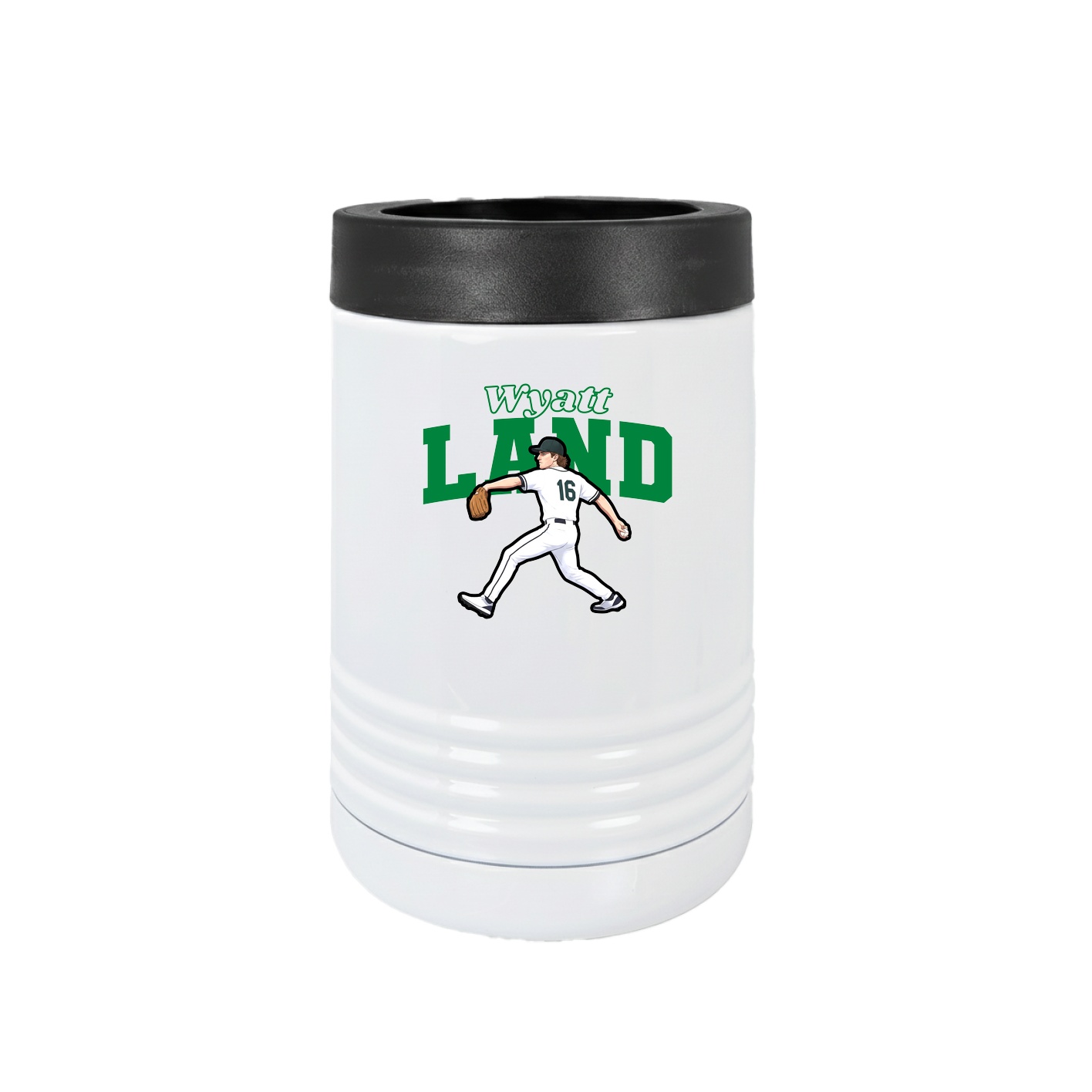 Beverage Holder — Name Arch in White