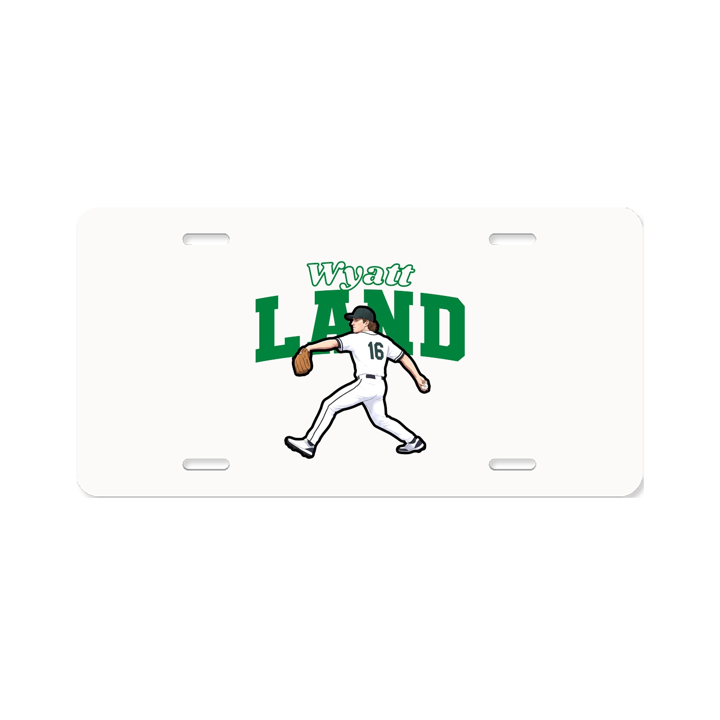 License Plate — Name Arch in Classic