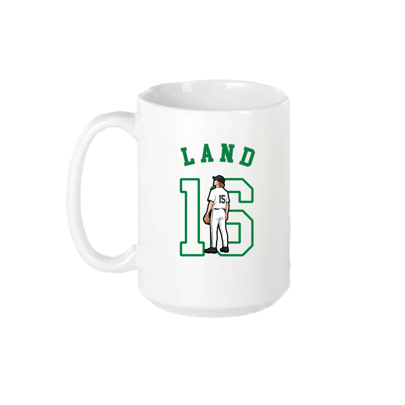 15oz Coffee Mug — Shirsey Arch in White