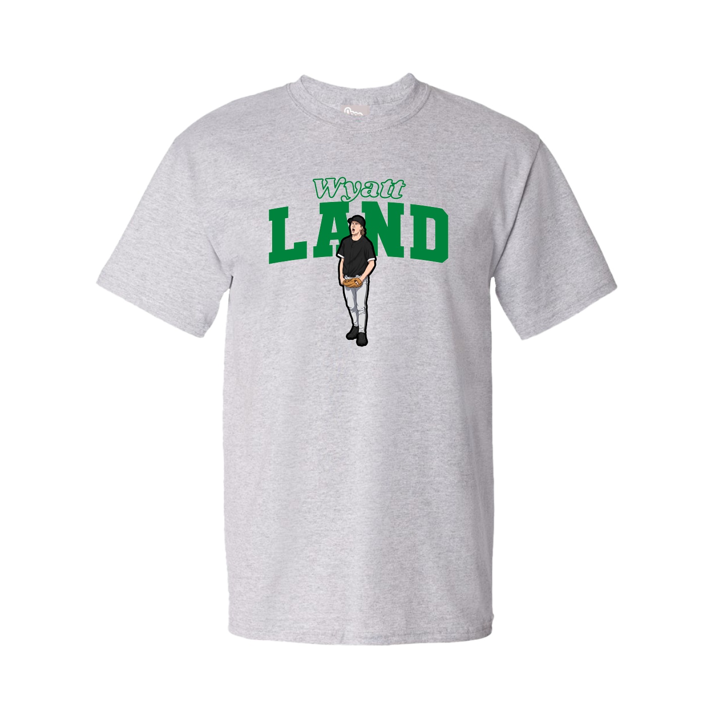 Youth Tee — Name Arch in Grey