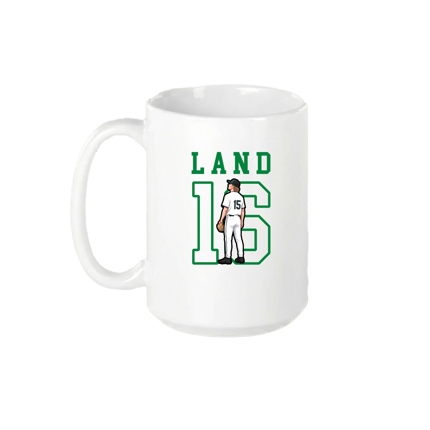 15oz Coffee Mug — Shirsey in White