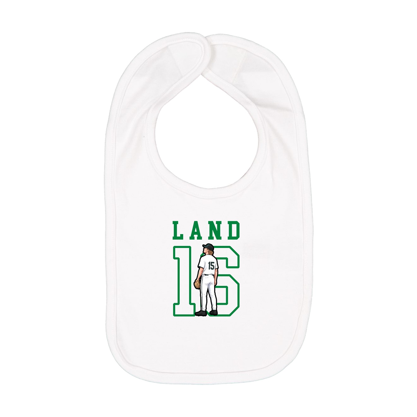 Infant Bib — Shirsey in White