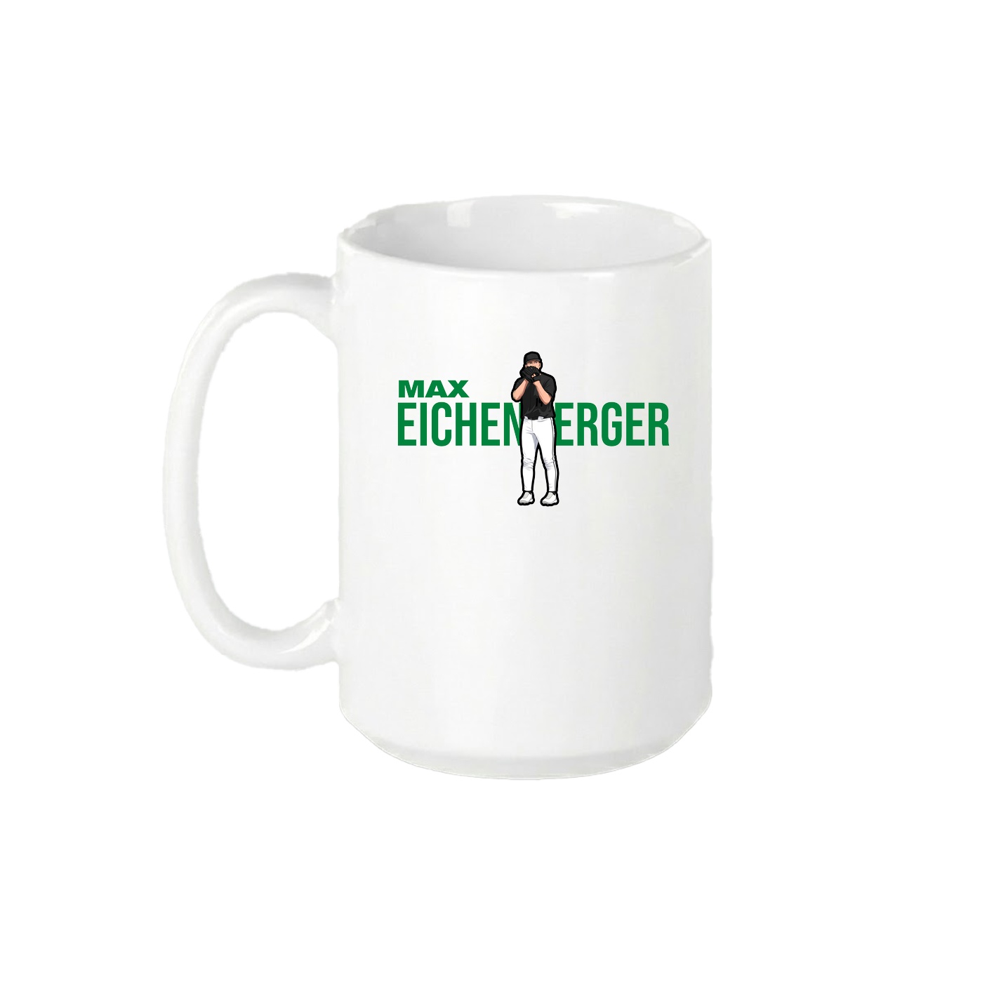 15oz Coffee Mug — Player Name in White