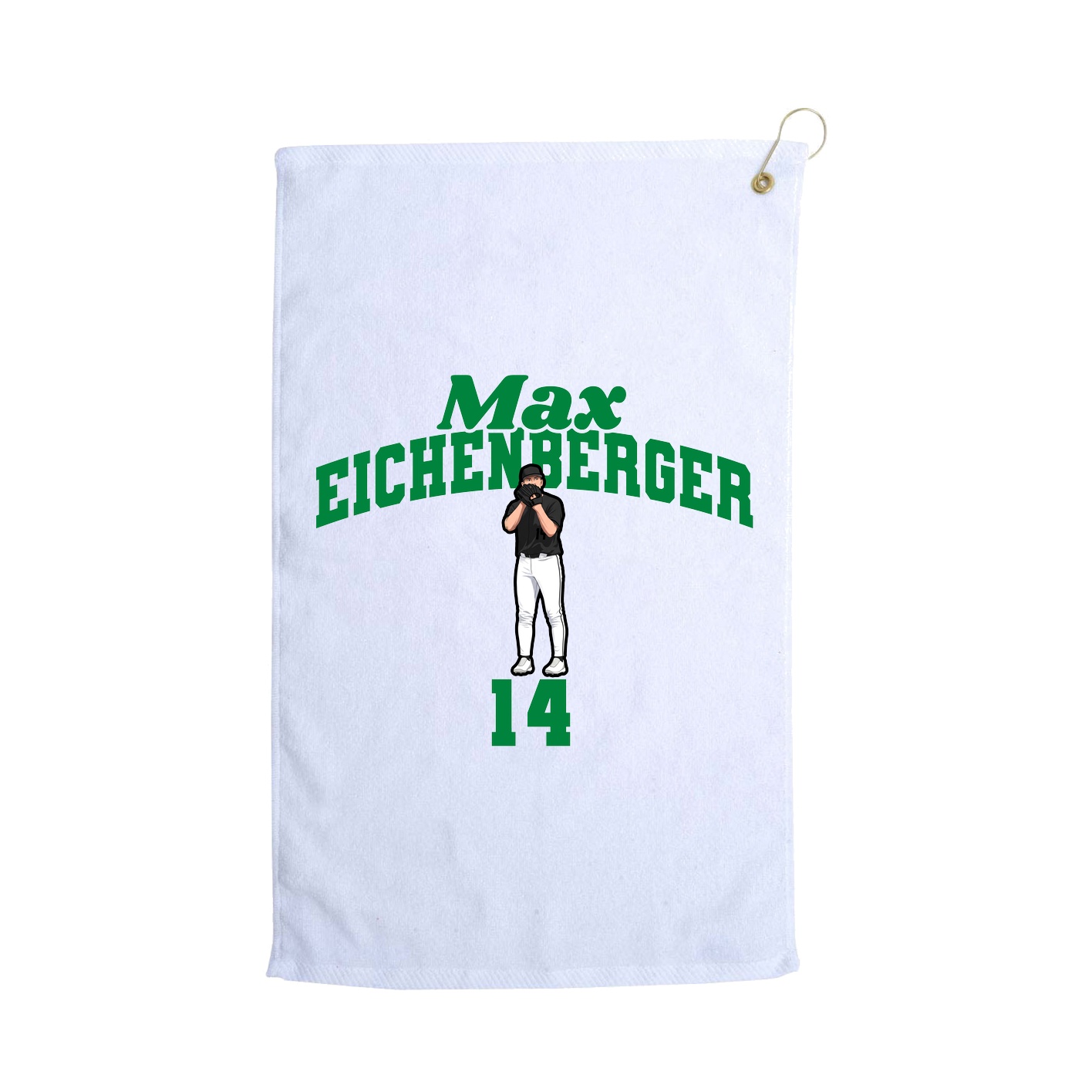 Golf Towel — Signature Arch in White