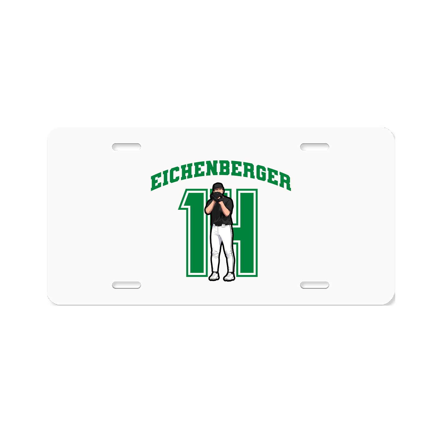 License Plate — Number in Classic