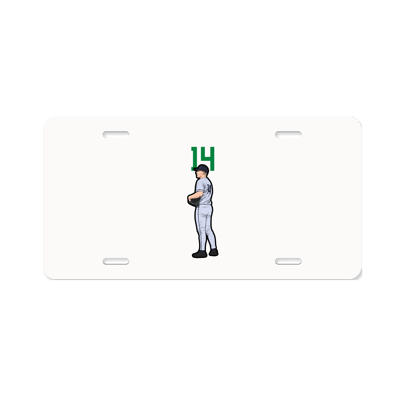 License Plate — Number Top in Classic