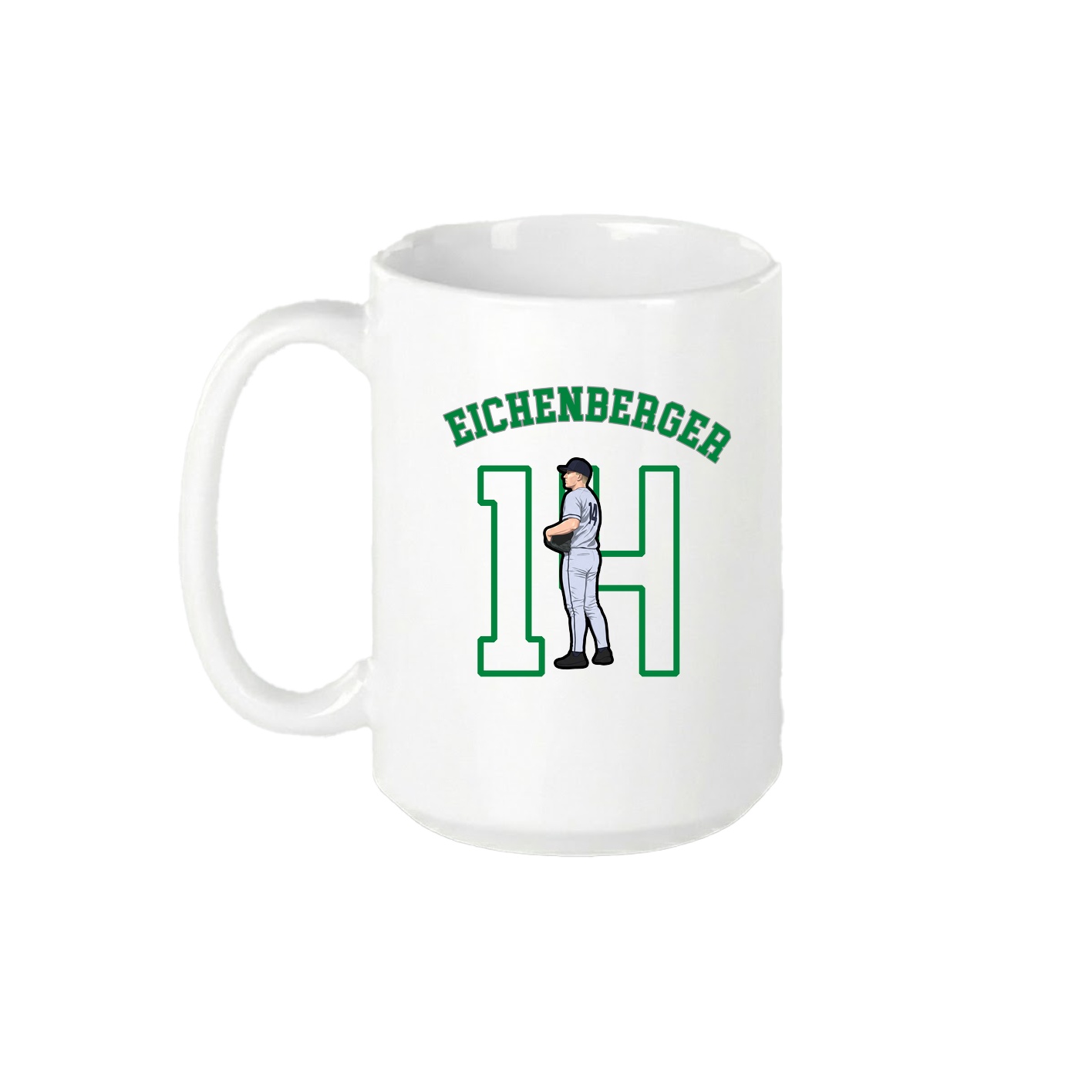 15oz Coffee Mug — Shirsey Arch in White