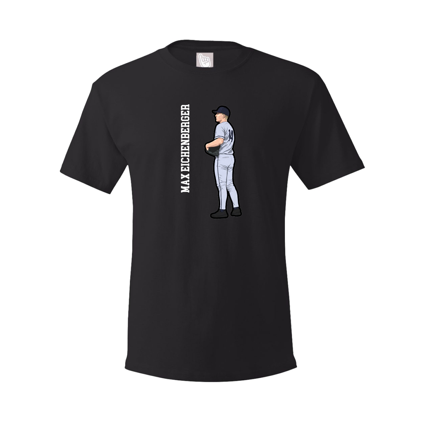 Tee — Name Vertical in Black