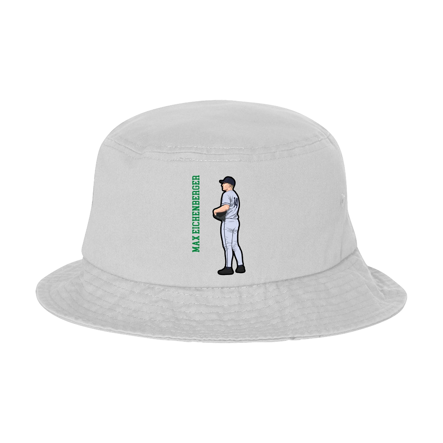 Bucket Cap — Name Vertical in White