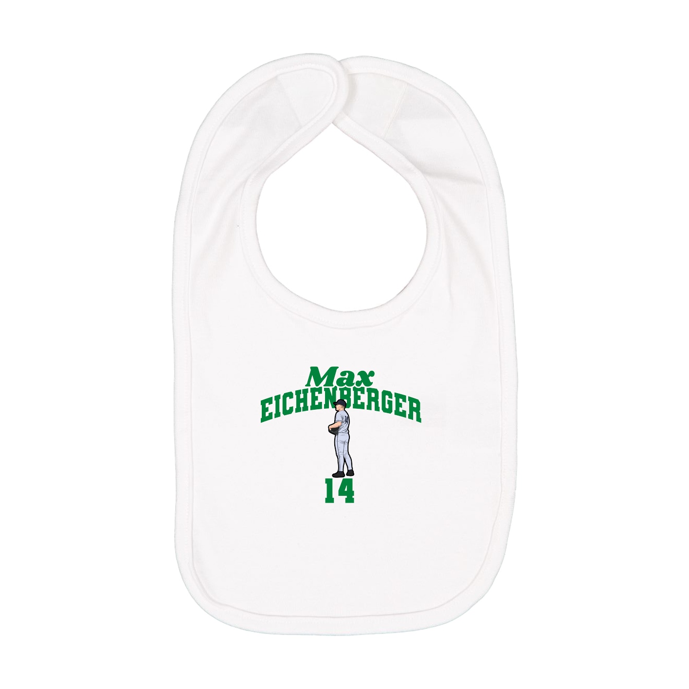 Infant Bib — Signature Arch in White