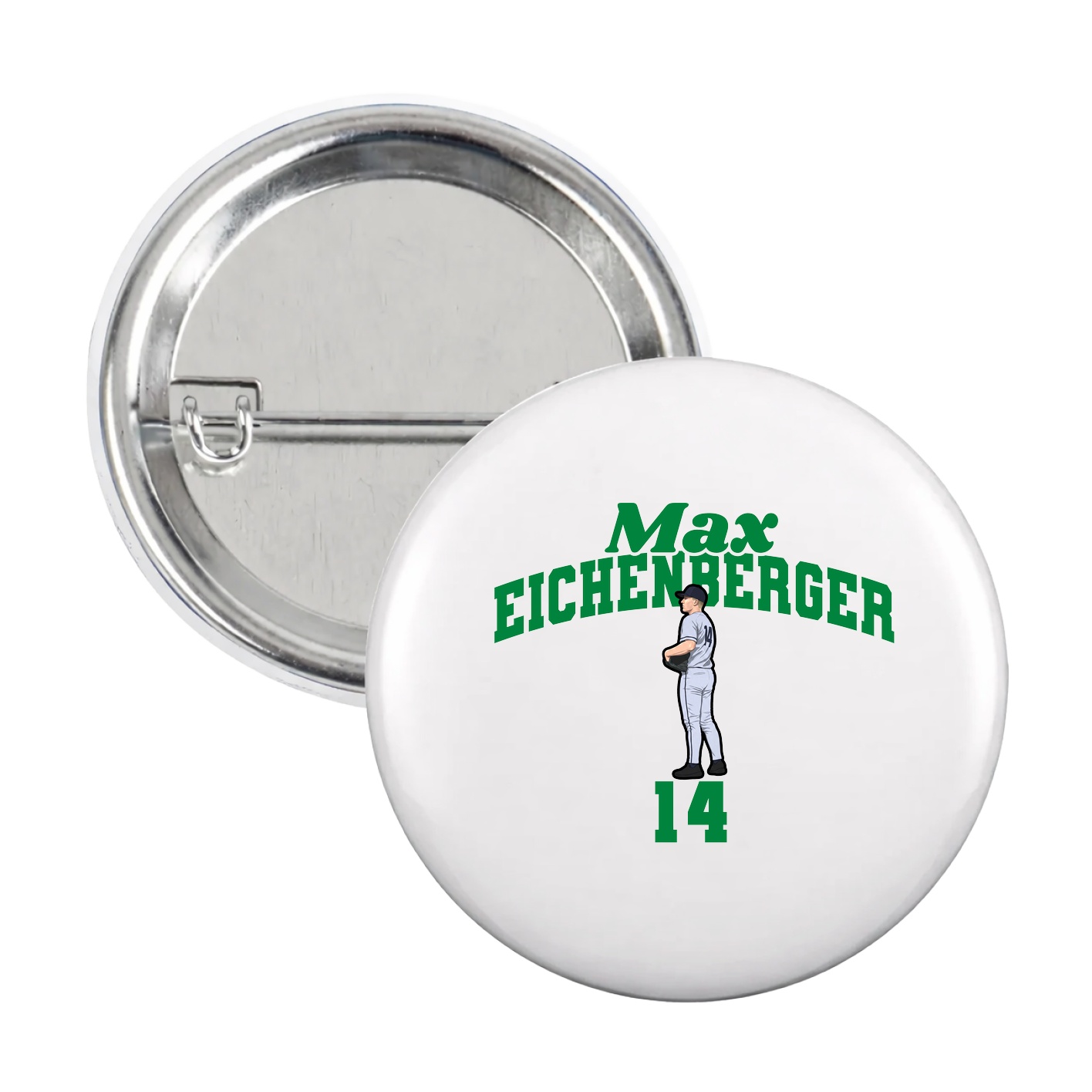 Game Day Button — Signature Arch in White