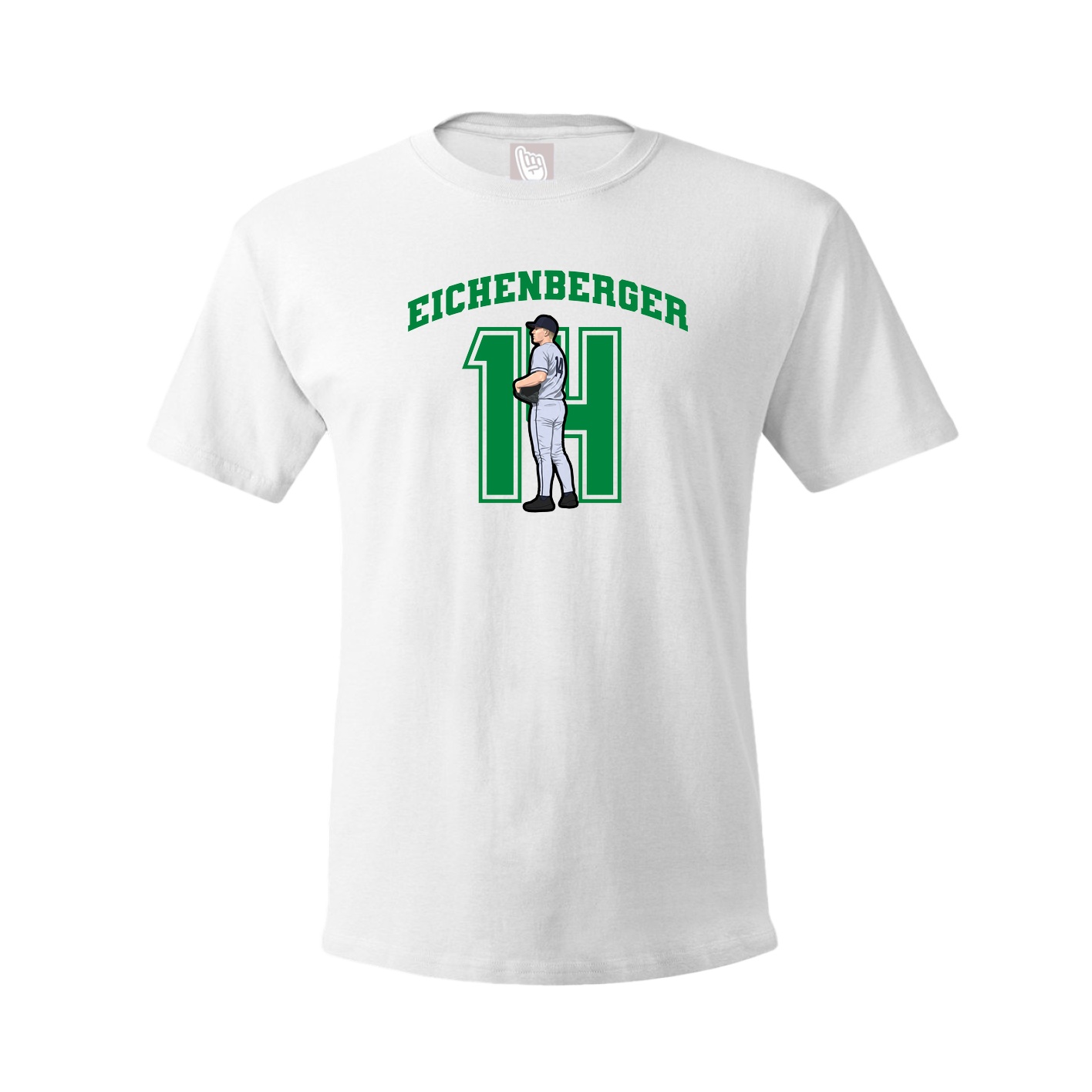 Youth Tee — Number in White