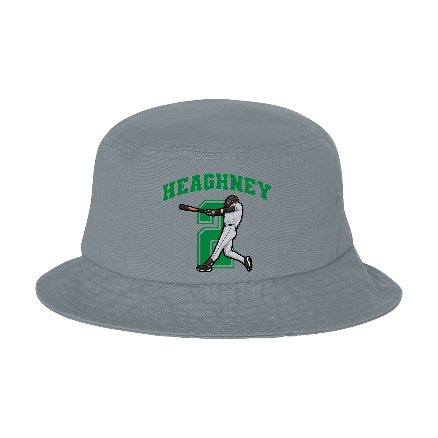Bucket Cap — Number in Grey