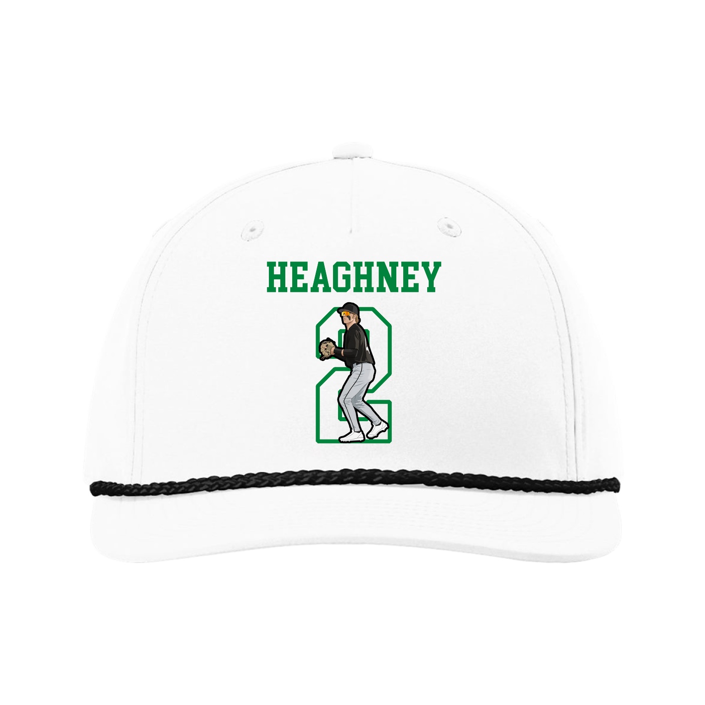 Five-Panel Classic Rope Cap — Shirsey in White
