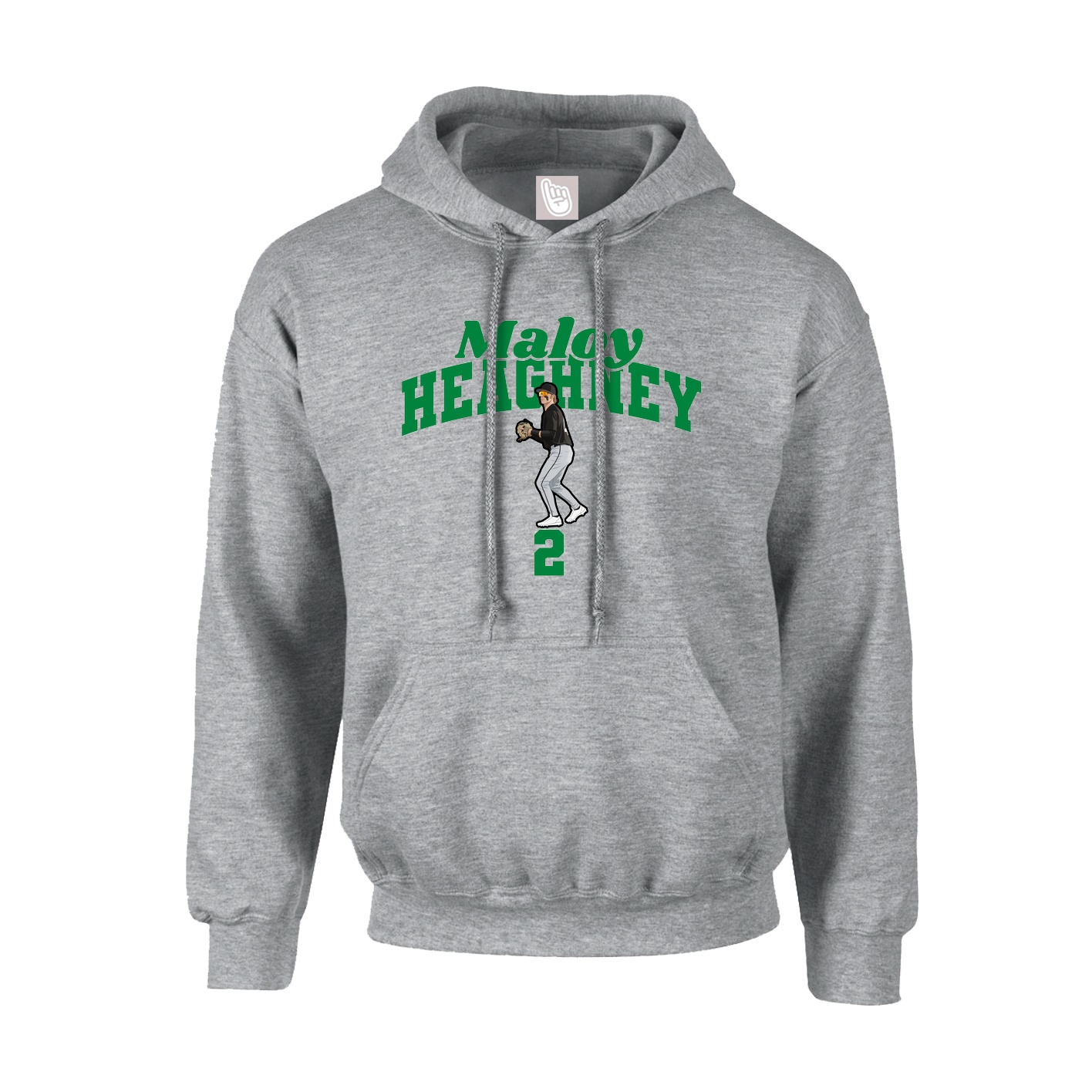 Hoodie — Signature Arch in Grey