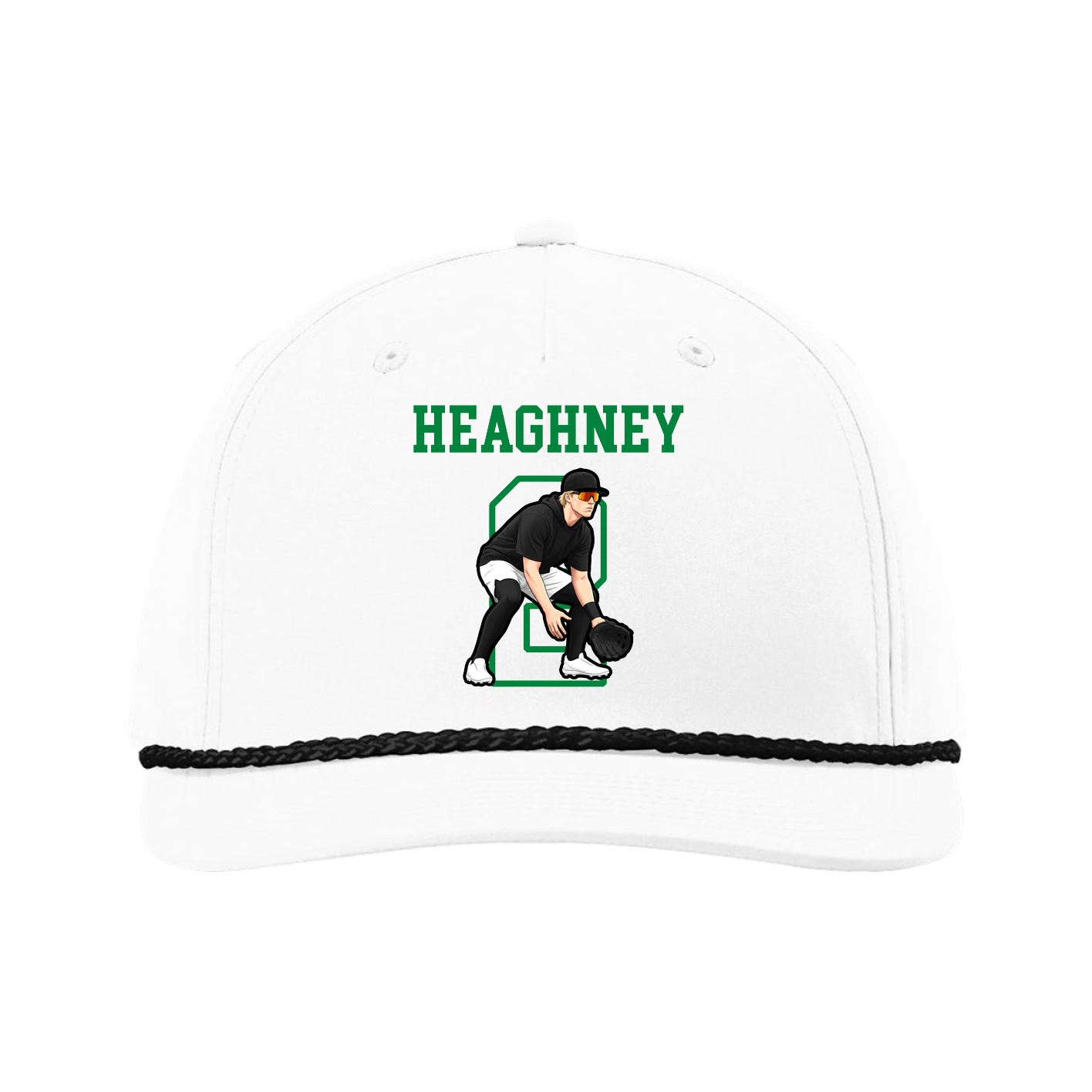Five-Panel Classic Rope Cap — Shirsey in White