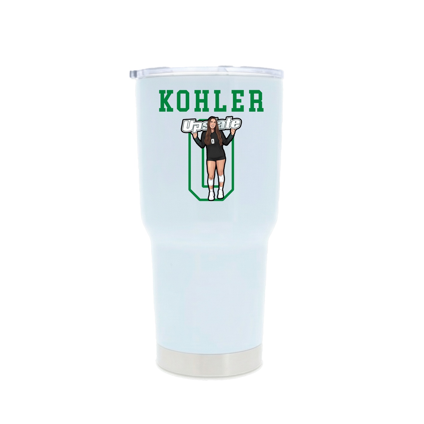 30oz Stainless Steel Tumbler — Shirsey in White