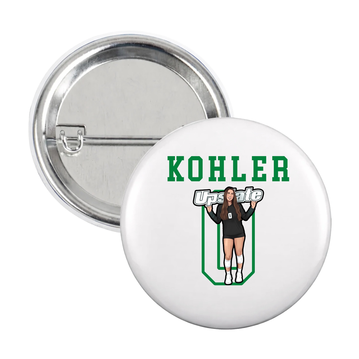 Game Day Button — Shirsey in White