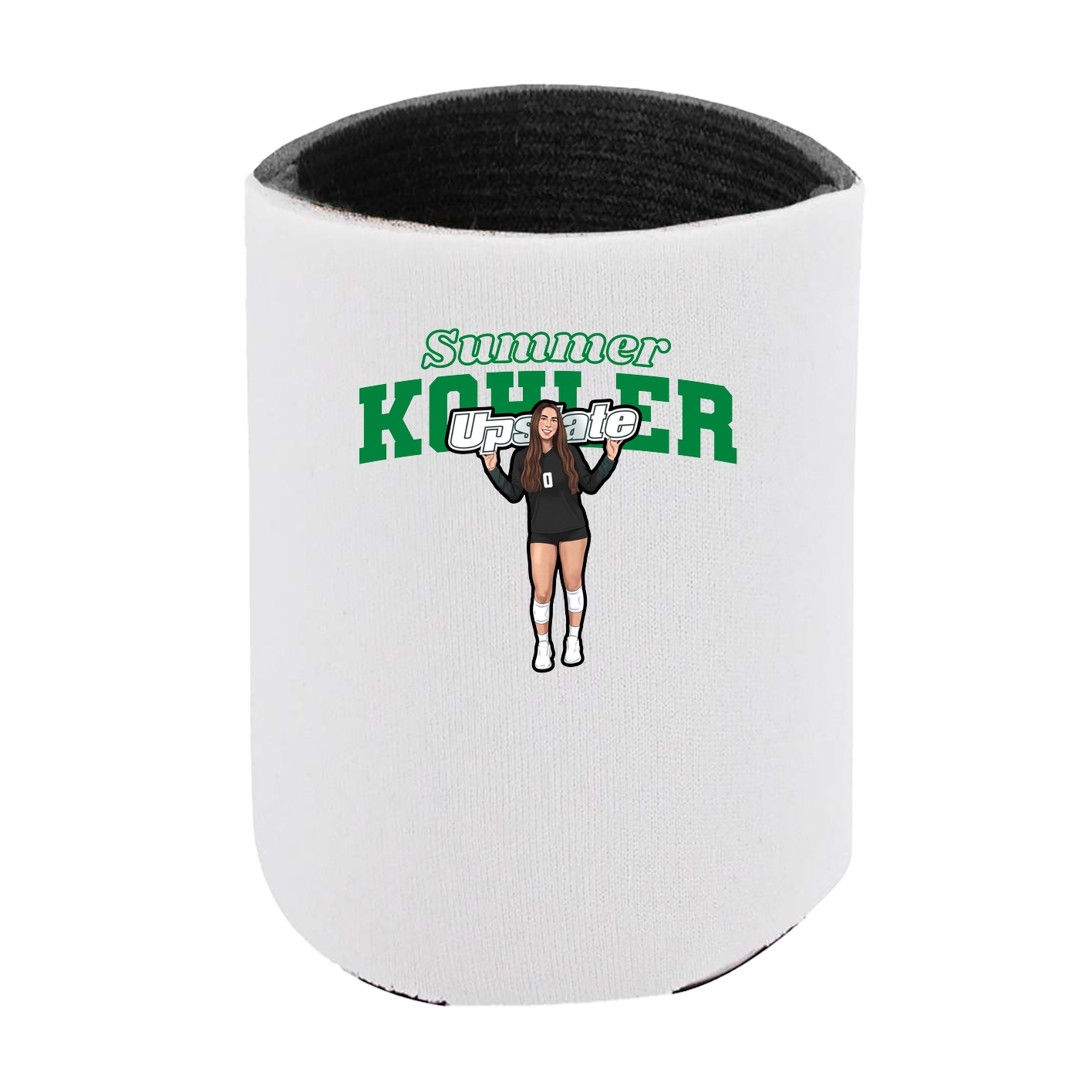 Can Holder — Name Arch in White