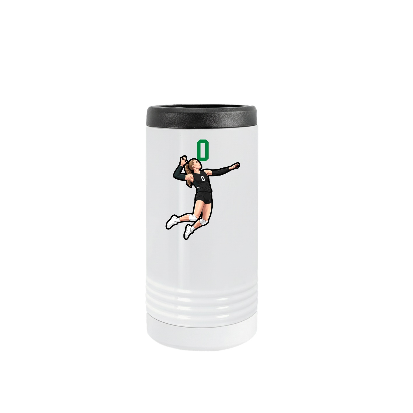 Slim Beverage Holder — Number Top in White
