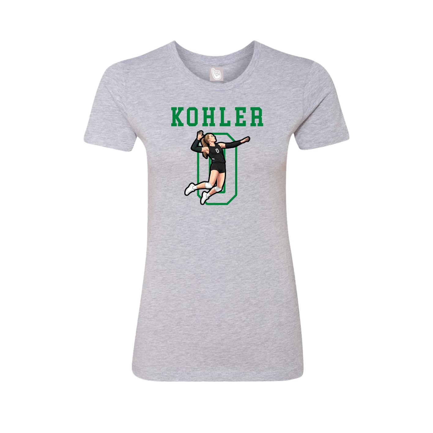 Fitted Women's Tee — Shirsey in Grey