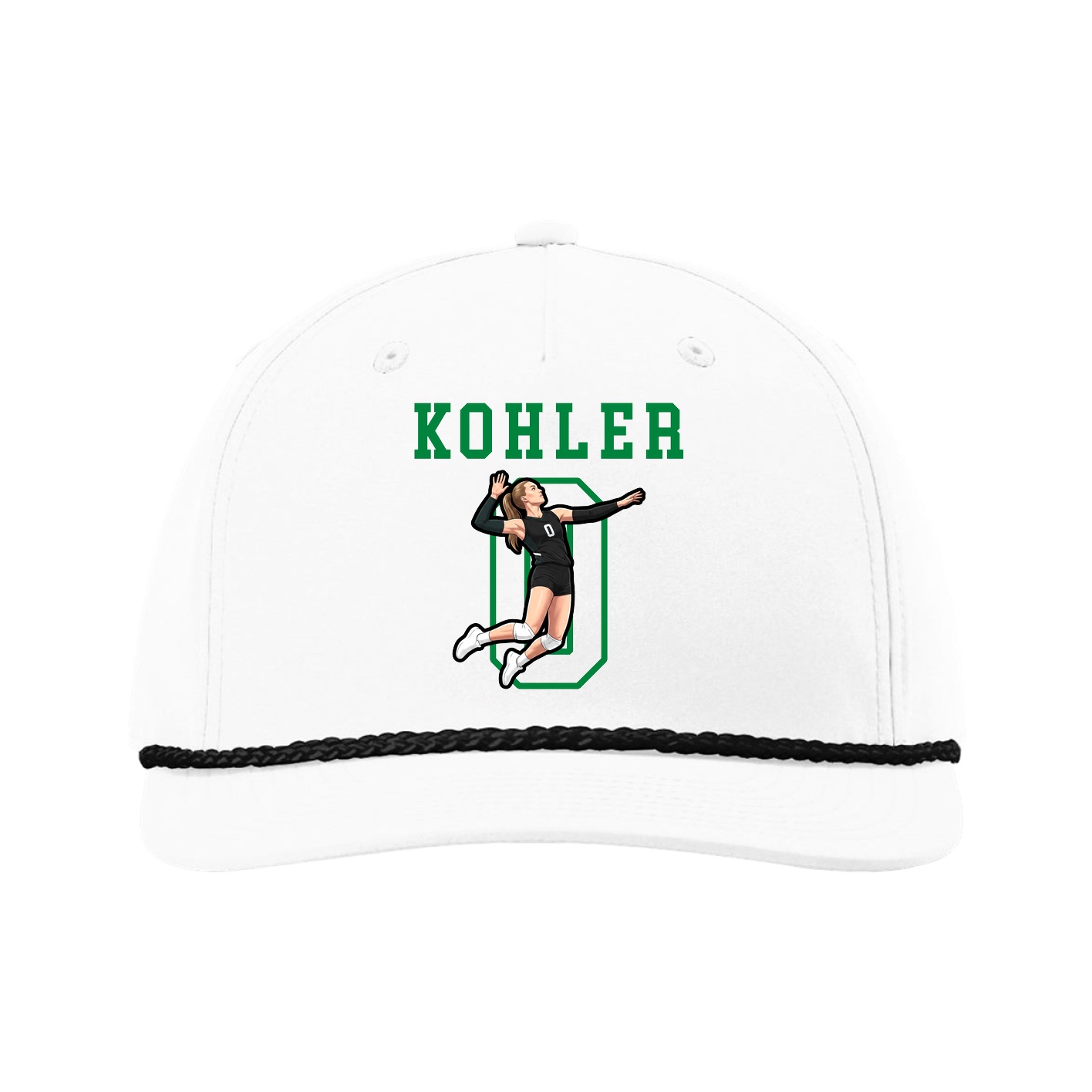 Five-Panel Classic Rope Cap — Shirsey in White