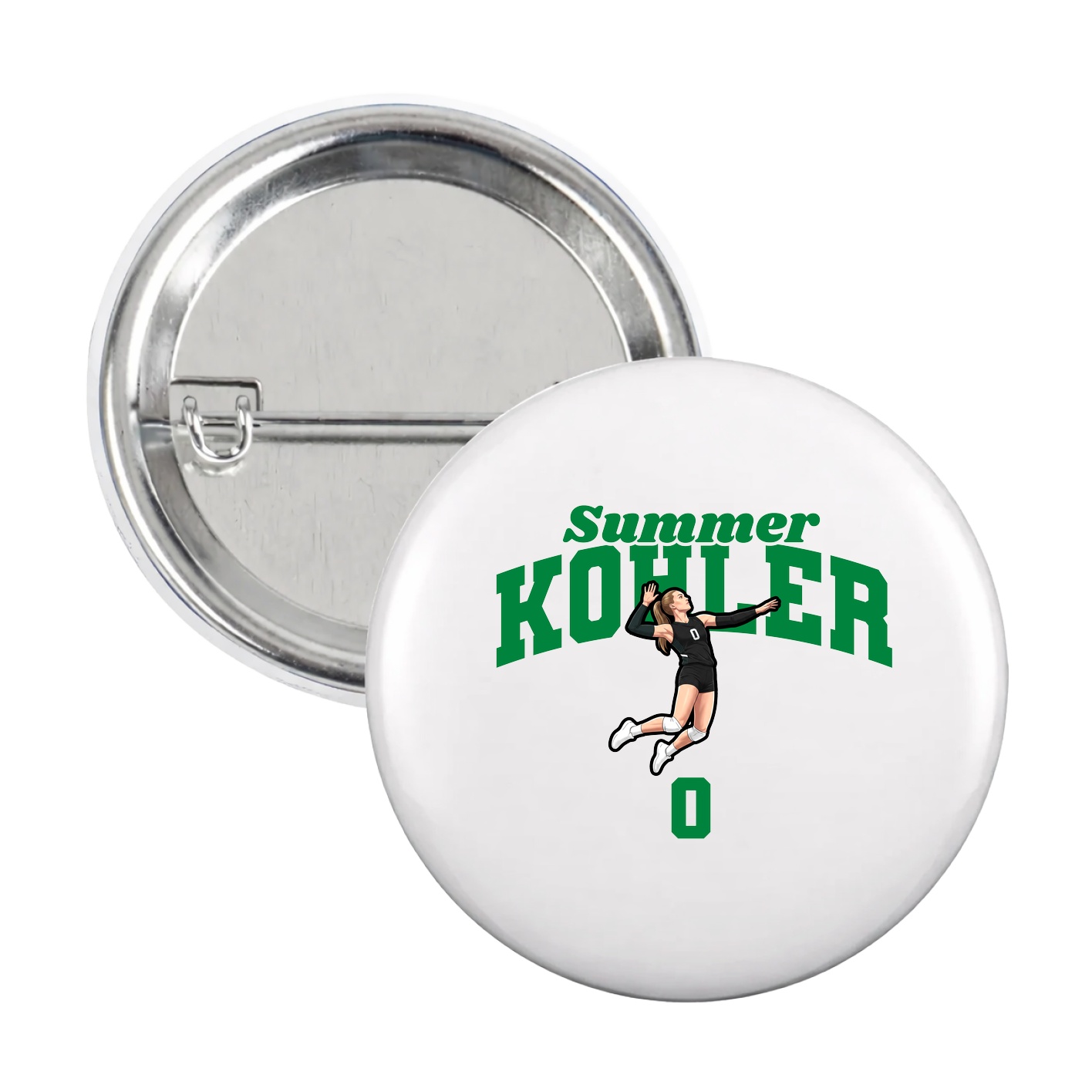 Game Day Button — Signature Arch in White