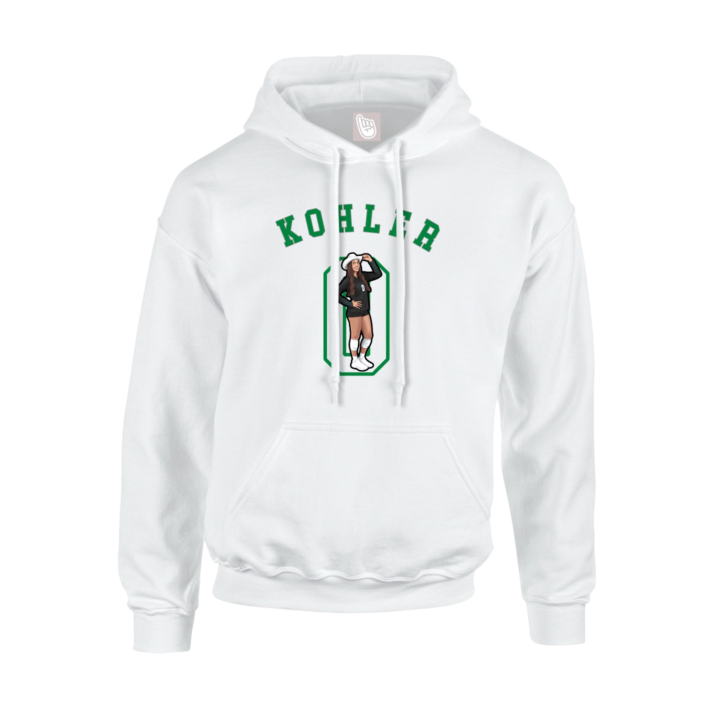 Youth Hoodie — Shirsey Arch in White