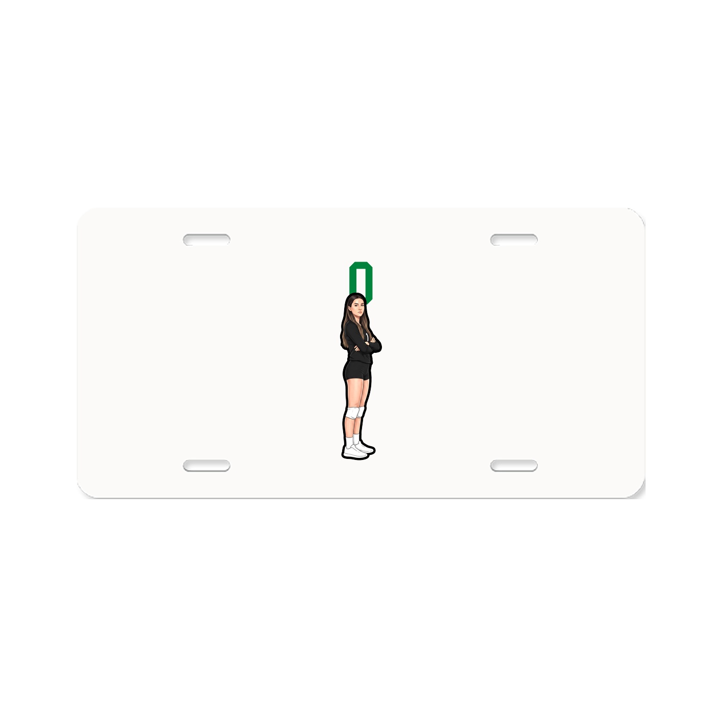 License Plate — Number Top in Classic