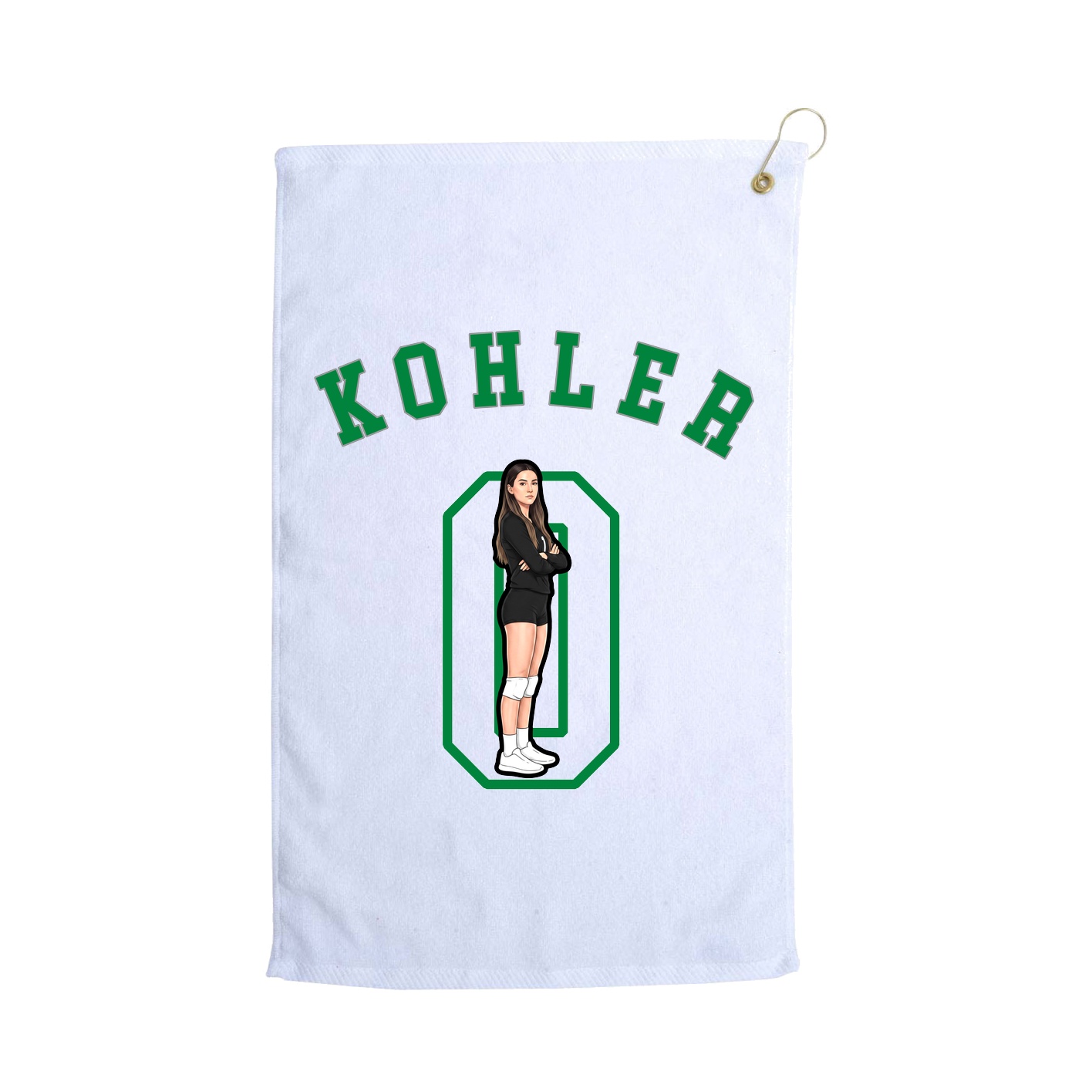 Golf Towel — Shirsey Arch in White