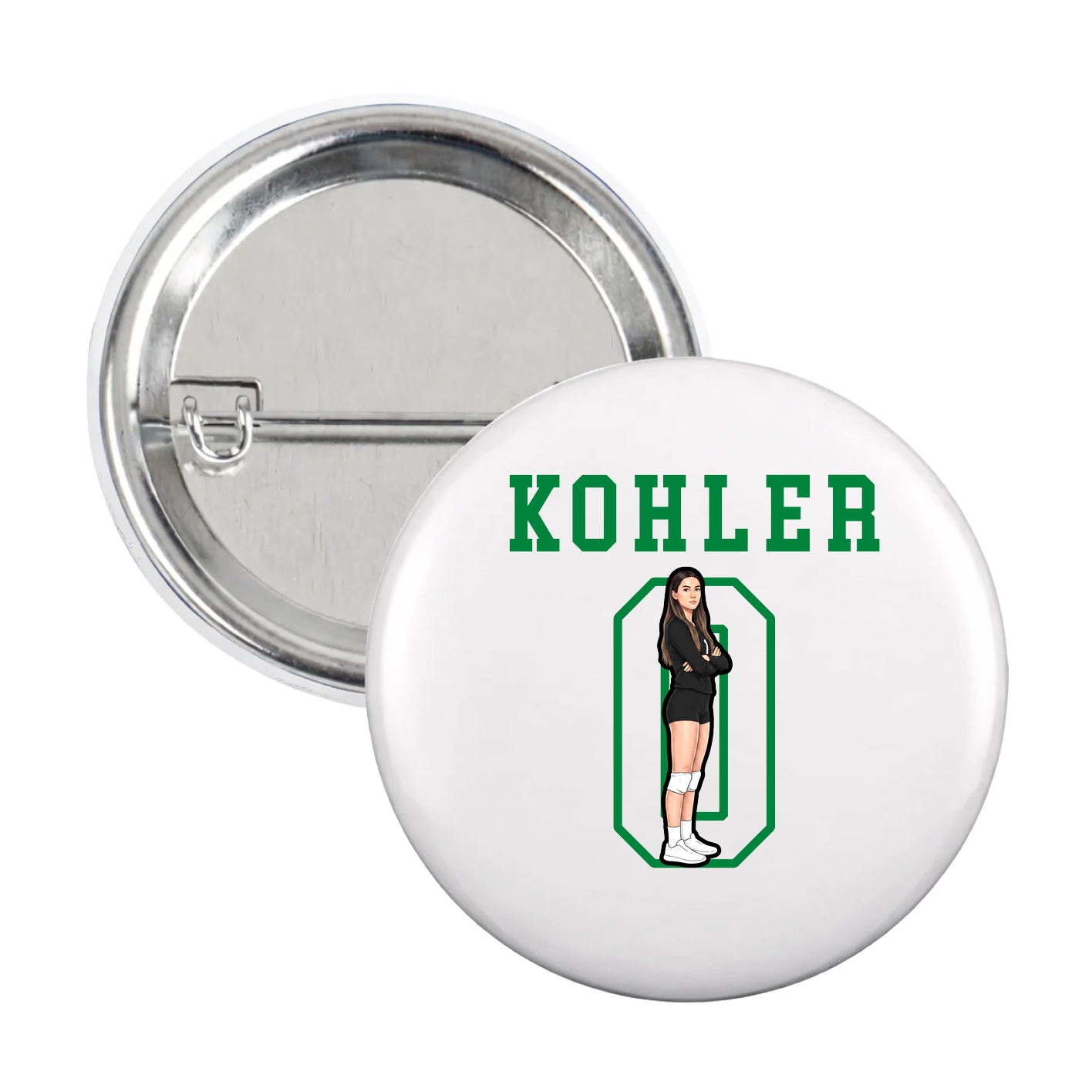 Game Day Button — Shirsey in White
