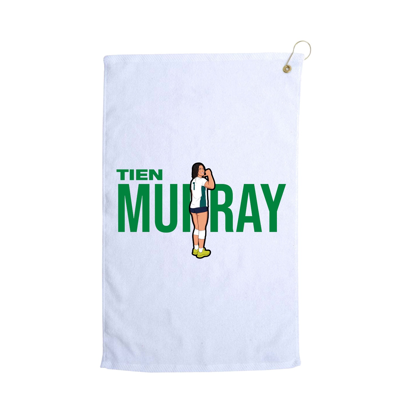 Golf Towel — Player Name in White