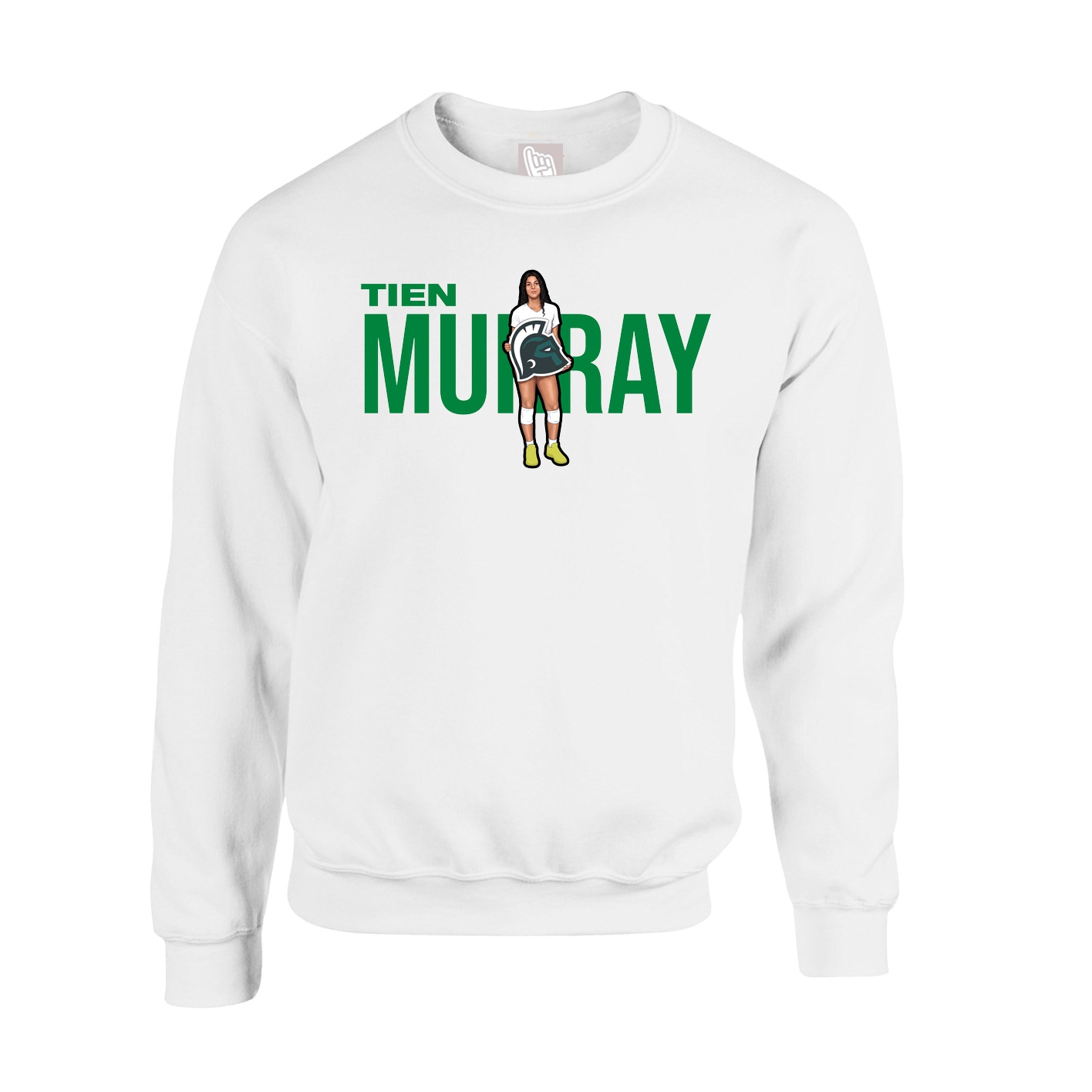 Fleece Crew — Player Name in White