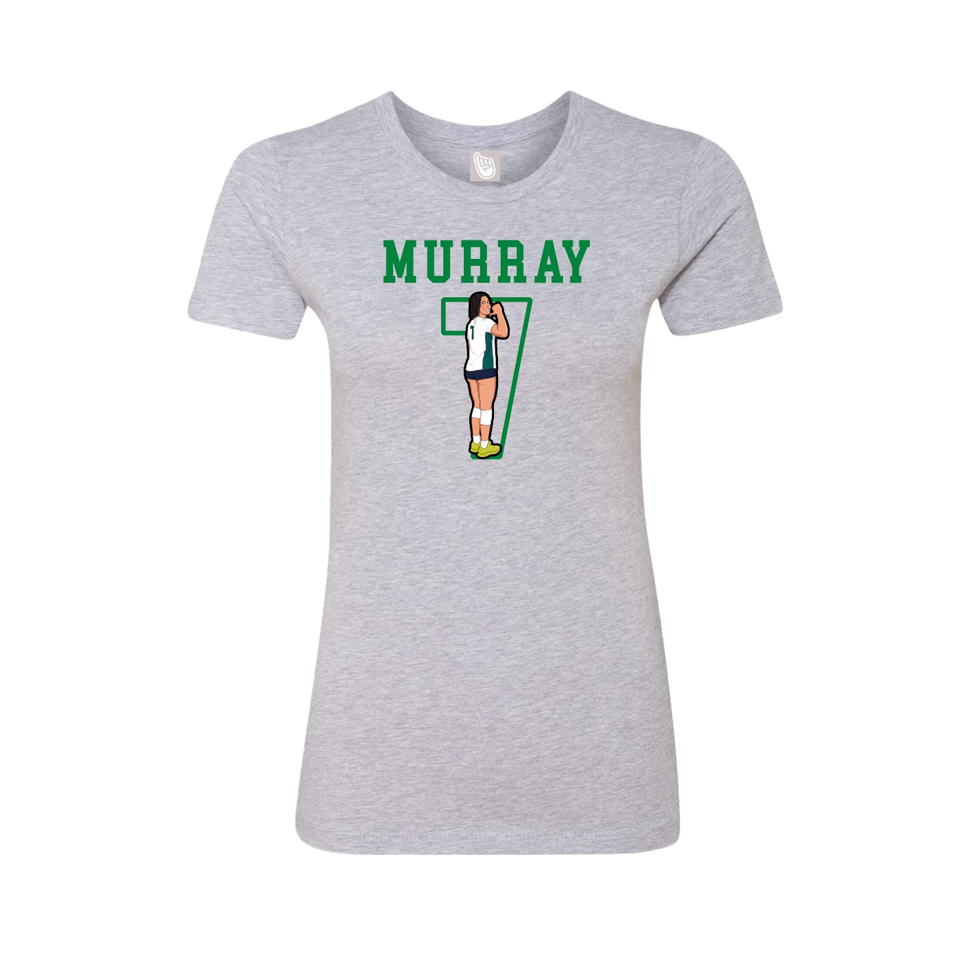 Fitted Women's Tee — Shirsey in Grey